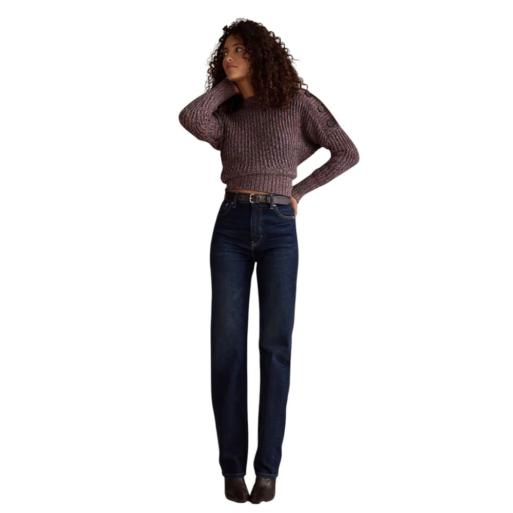 Banana Republic Jeans Womens 30L Dark Wash 90s Straight High Rise Denim Pants